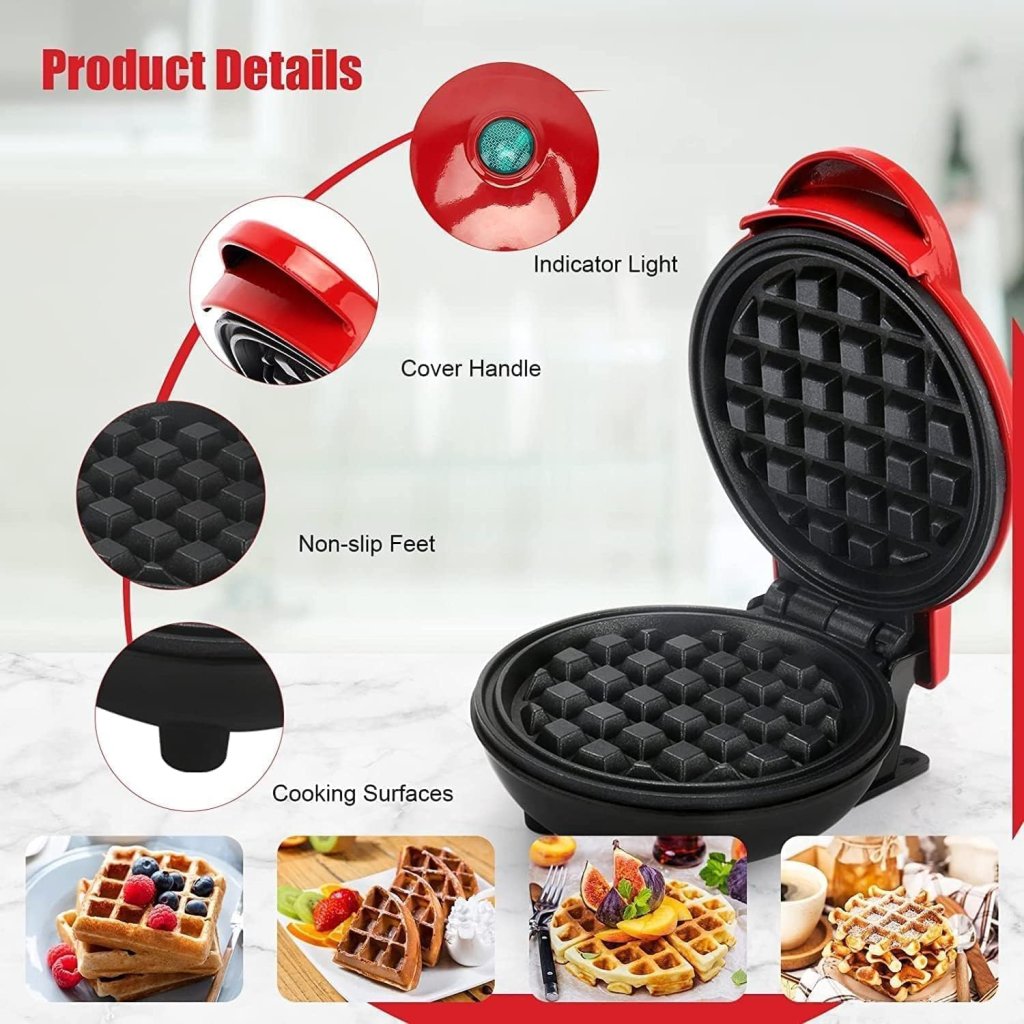 Portable Mini Waffles Maker Machine for Home
